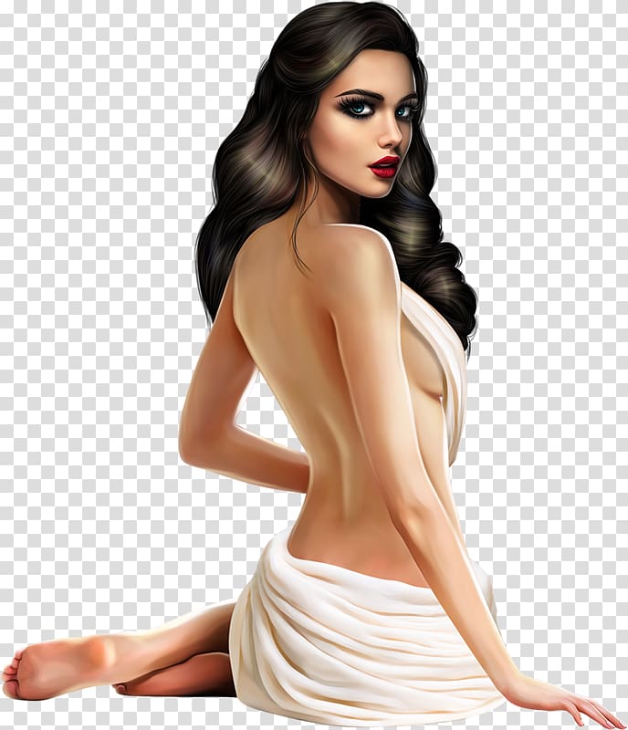 Siren , alluring woman transparent background PNG clipart