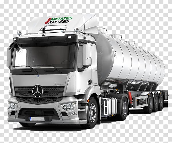 Car Semi-trailer truck Tank truck Mercedes-Benz, car transparent background PNG clipart