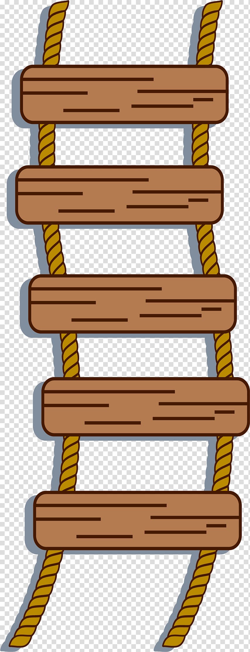 Ladder Rope, Coffee straight ladder transparent background PNG clipart