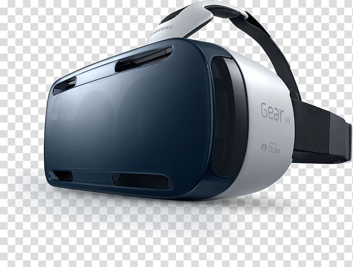 black Samsung Gear VR headset, Samsung Gear By Oculus VR Headset transparent background PNG clipart