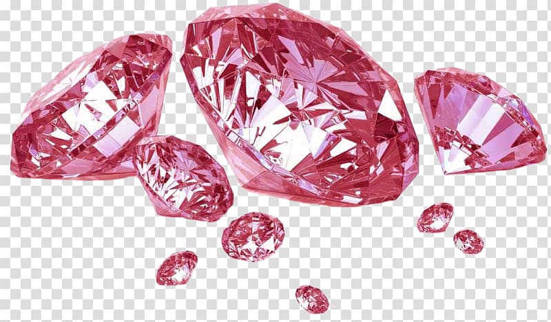 pink gemstone illustration, Diamond color Jewellery Gemstone, Pink Diamond transparent background PNG clipart