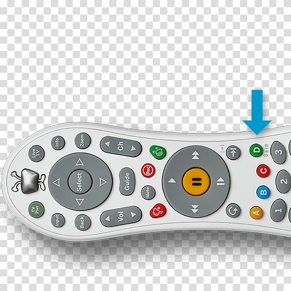 Remote Controls TiVo digital video recorders TiVo Bolt, SKIP BUTTON transparent background PNG clipart