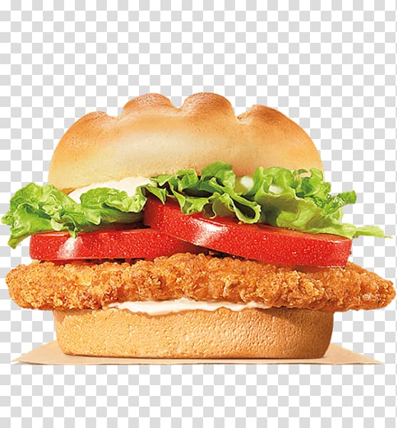 Whopper Chicken sandwich TenderCrisp Hamburger Burger King Specialty Sandwiches, sandwich transparent background PNG clipart