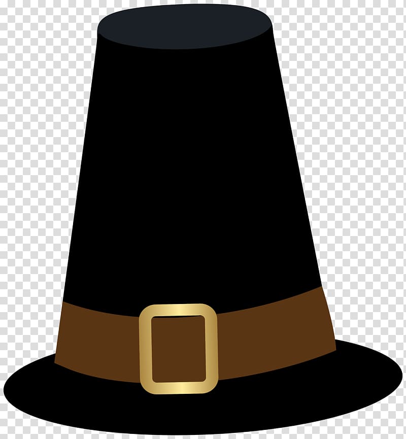 black and brown pilgrim hat , Pilgrim\'s hat , Pilgrim Hat transparent background PNG clipart