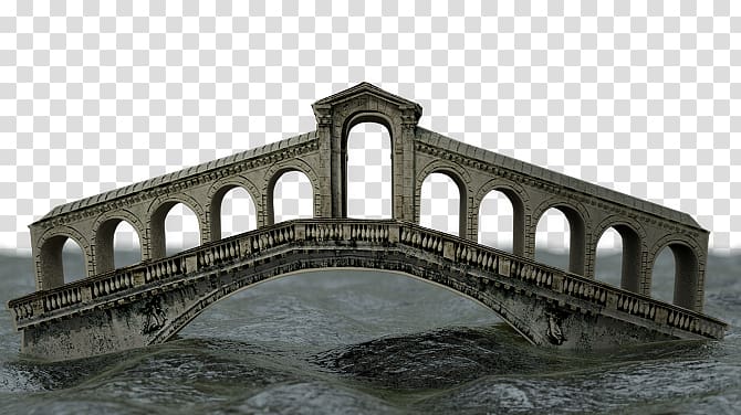 Rialto Bridge Arch bridge Bridge–tunnel Aqueduct, rialtobridge transparent background PNG clipart