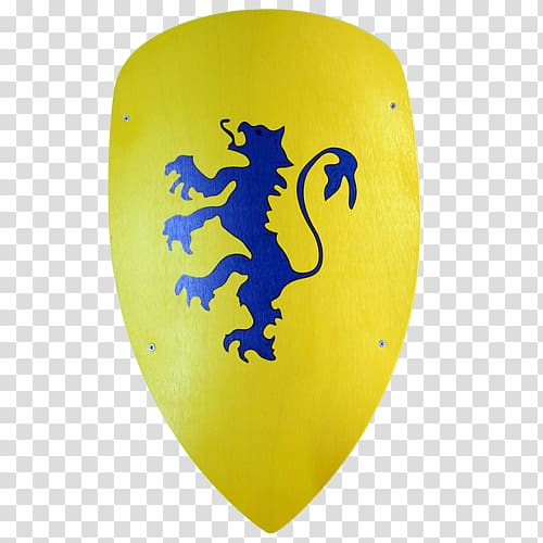 Shield Yellow Knight Wood Blue, shield transparent background PNG clipart