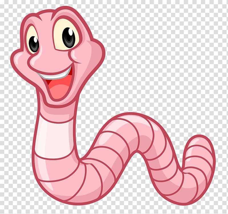 cartoon earthworm transparent background PNG clipart