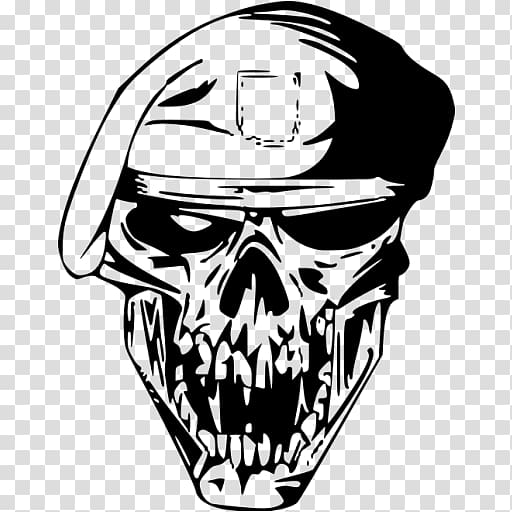 Skull Drawing Logo, black skull transparent background PNG clipart