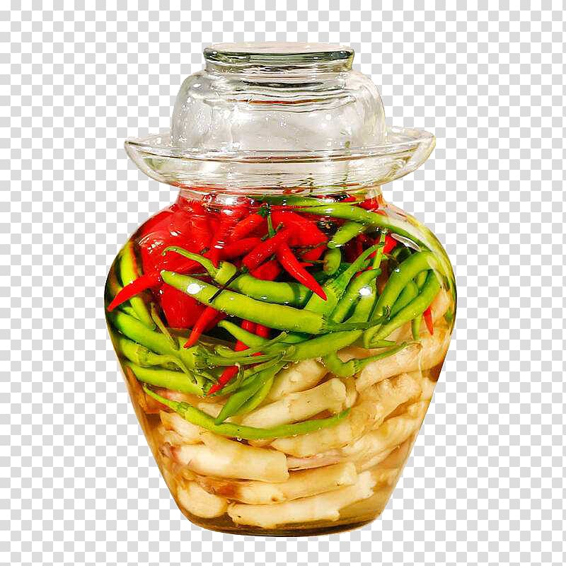 Pickled cucumber Pickling Glass Jar, Glass pickle jar transparent background PNG clipart