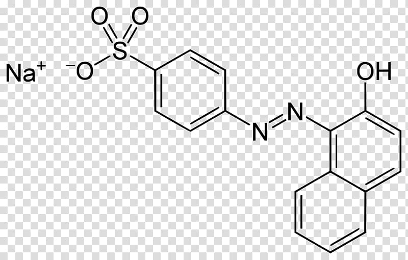 Acid orange 7 2-Naphthol 1-Naphthol Dye Azo compound, Naphthol Red transparent background PNG clipart