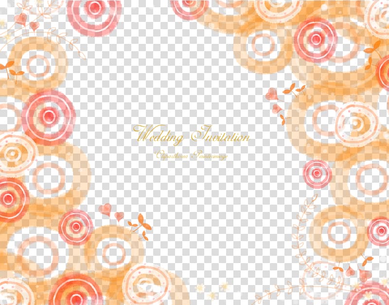 Poster Orange , Ink circle border background transparent background PNG clipart