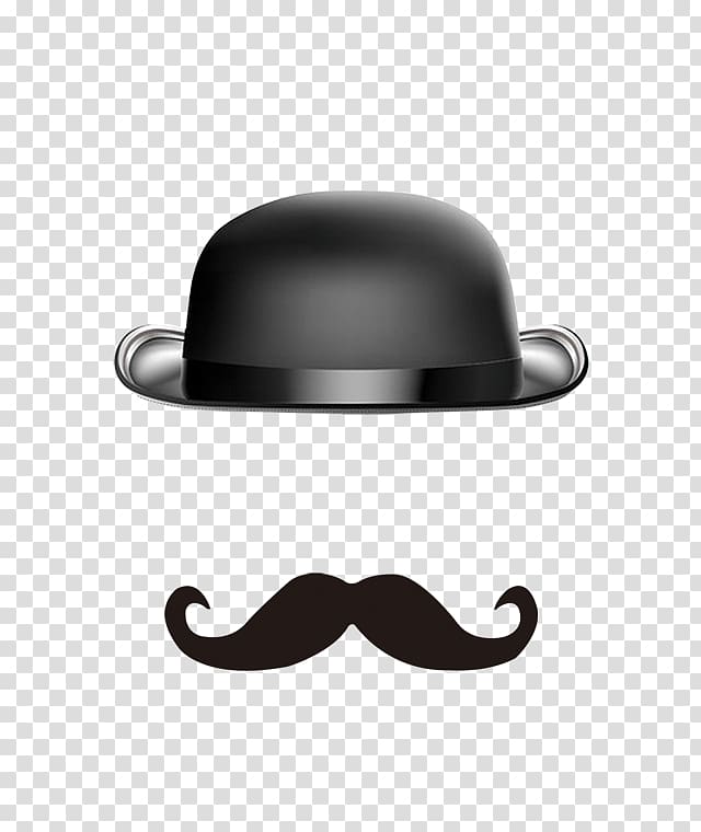 Beard Hat Moustache, Creative cartoon hat beard transparent background PNG clipart