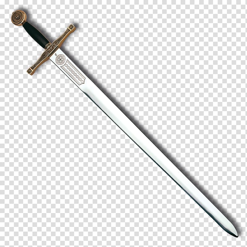 black handled excalibur, King Arthur Knife Sword Excalibur Weapon, Sword scabbard transparent background PNG clipart