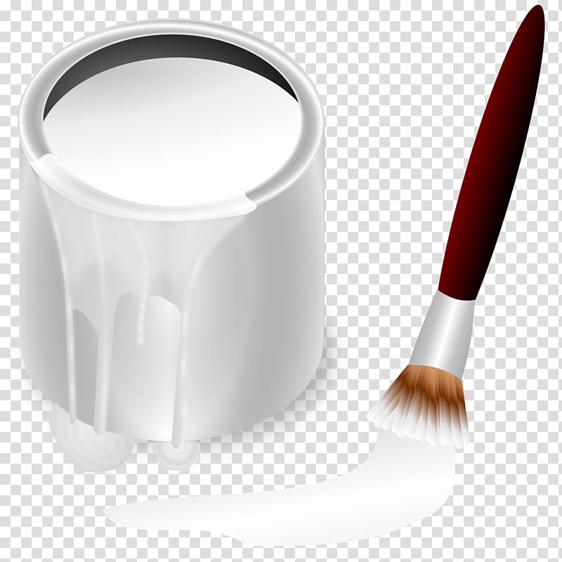 Paintbrush Painting , White Bucket transparent background PNG clipart