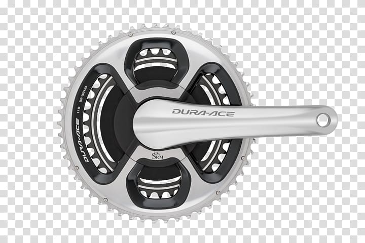 Bicycle Cranks Cycling power meter Dura Ace Shimano Groupset, cycling transparent background PNG clipart