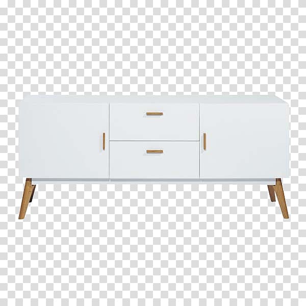 Table Sideboard Chest of drawers, White Fashion TV cabinet element transparent background PNG clipart