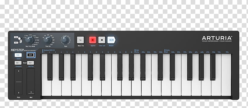 Arturia MiniBrute Arturia KeyStep MIDI Controllers MIDI keyboard, Electronic Musical Instruments transparent background PNG clipart