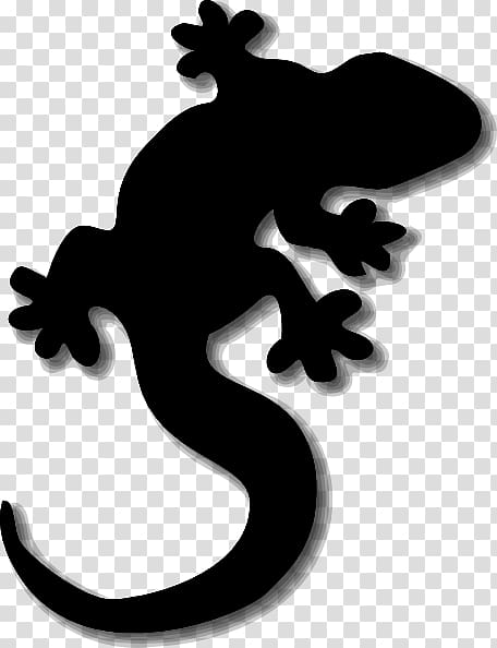 Lizard Reptile Common Iguanas Gecko , Gecko Silhouette transparent background PNG clipart