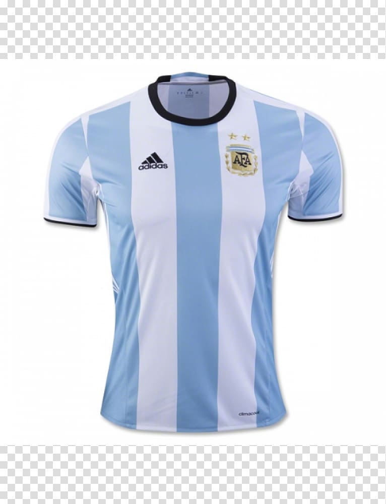 Argentina national football team T-shirt 2015 Copa América Jersey 2018 FIFA World Cup, soccer jersey transparent background PNG clipart