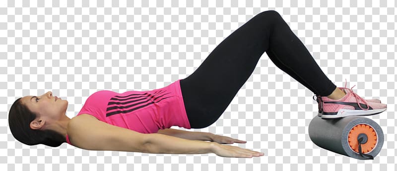 Pilates Hip Thigh Knee, Foam Roller transparent background PNG clipart