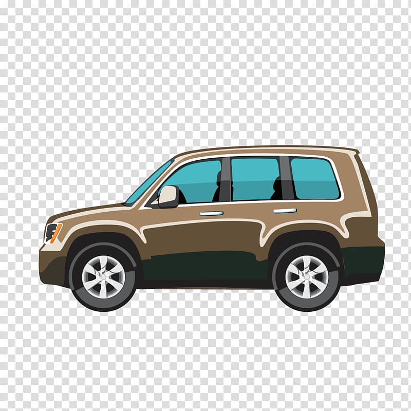 Sports car Pickup truck Audi A4 Sport utility vehicle, Brown car side transparent background PNG clipart