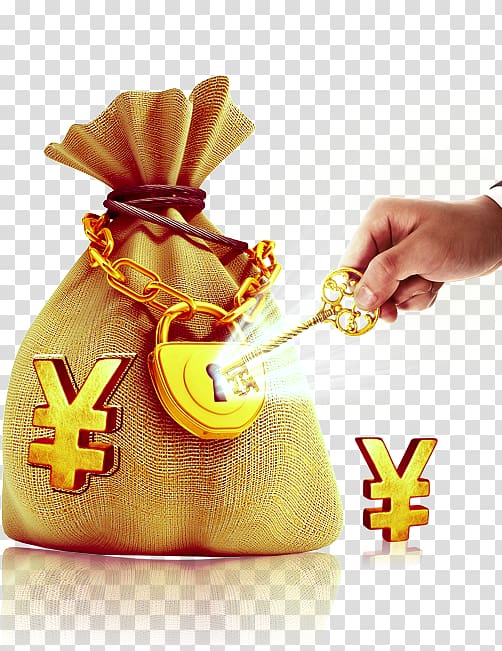Renminbi Currency symbol Coin Money, purse transparent background PNG clipart