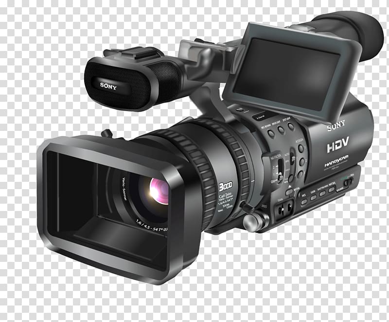 grey Sony video camera illustration, Video camera, Video Camera transparent background PNG clipart