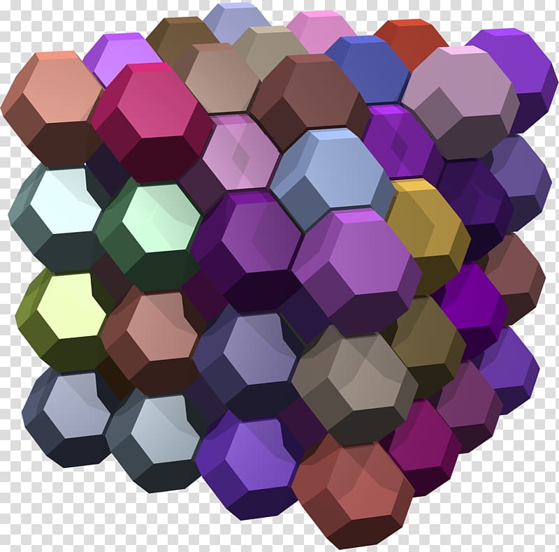 Truncated octahedron Weaire–Phelan structure Dodecahedron Honeycomb, cube transparent background PNG clipart