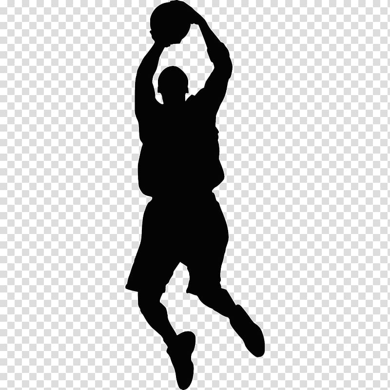 basketball dribbling silhouette