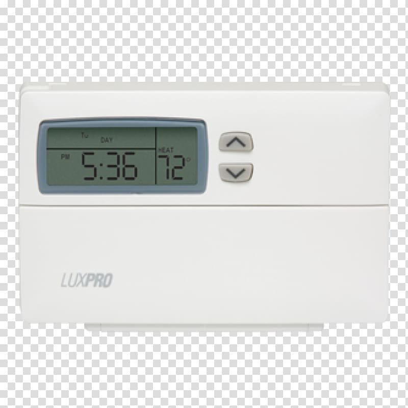 Programmable thermostat Lux Products Smart thermostat Humidifier, thermostat transparent background PNG clipart