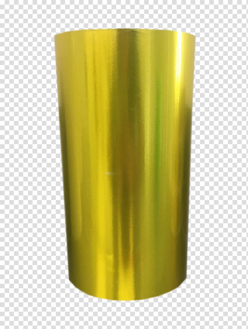 01504 Cylinder, gold foil paper transparent background PNG clipart