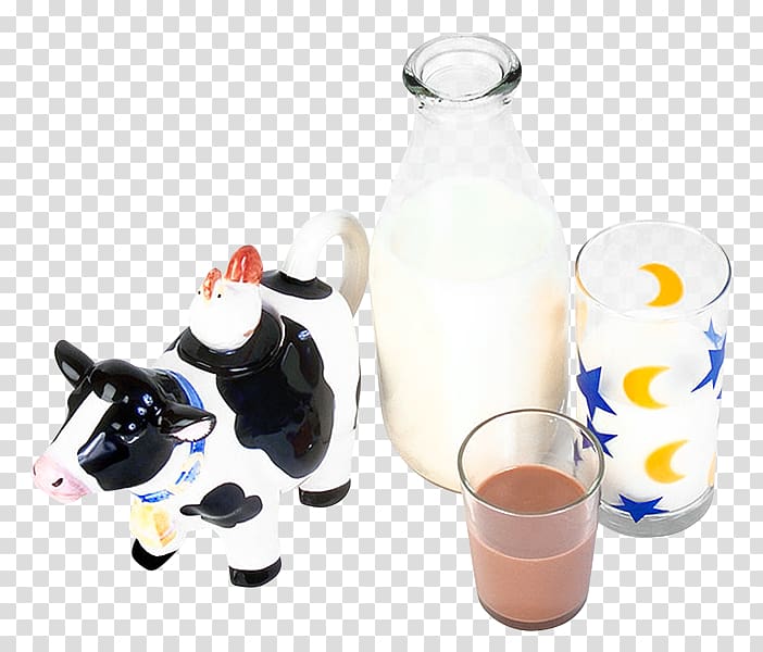 Coffee Milk Cattle Glass bottle, Cows glass Toys child transparent background PNG clipart