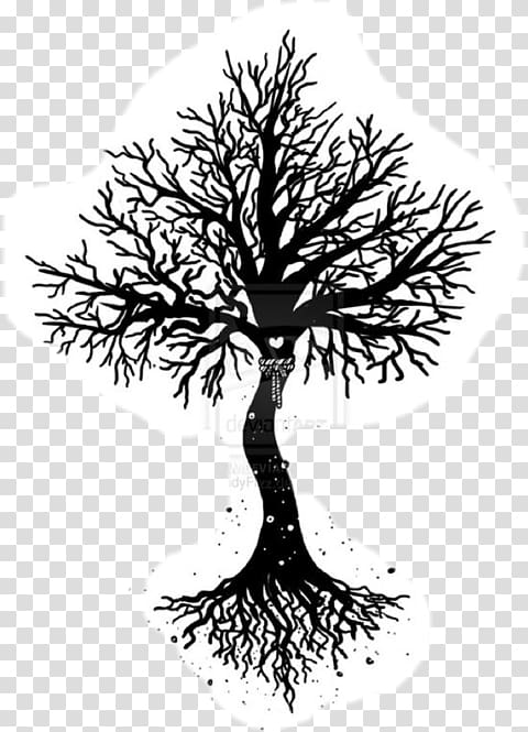 Sleeve tattoo Tree of life, design transparent background PNG clipart