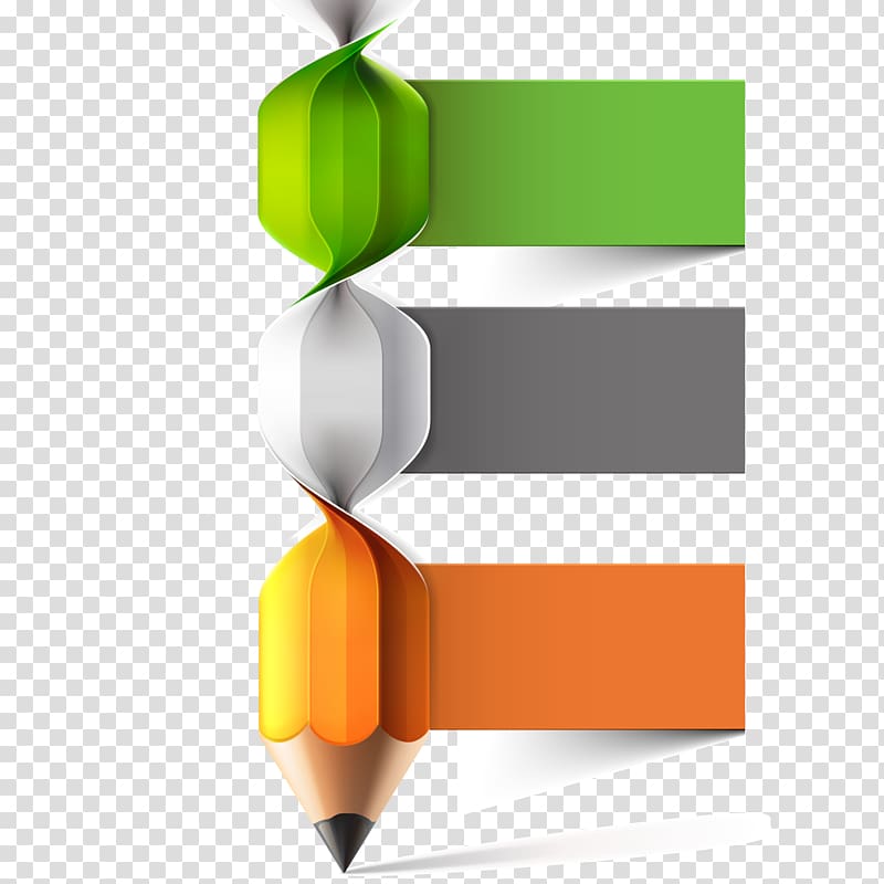 orange. gray, and green pencil illustration, Infographic, Pencil twisted chart transparent background PNG clipart
