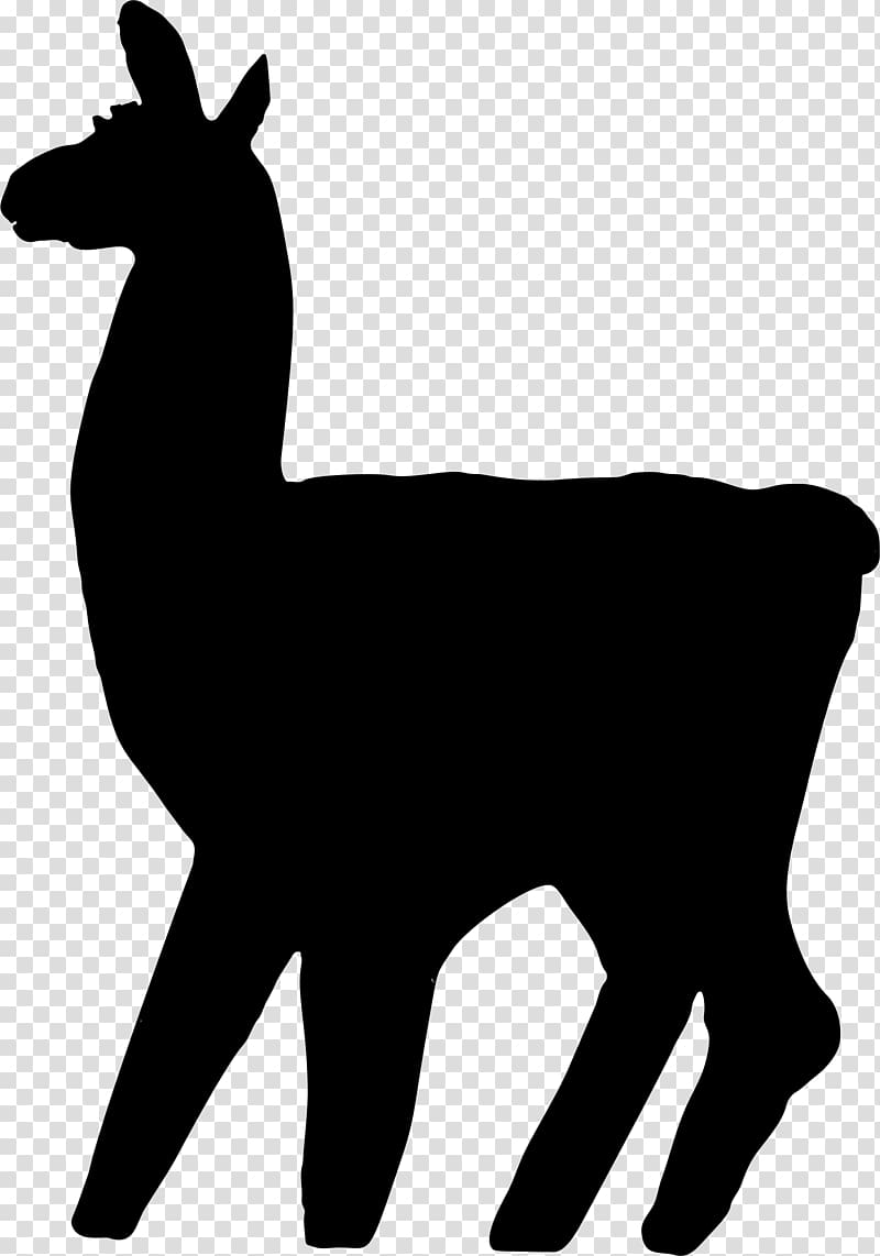 Llama Alpaca , animal silhouettes transparent background PNG clipart