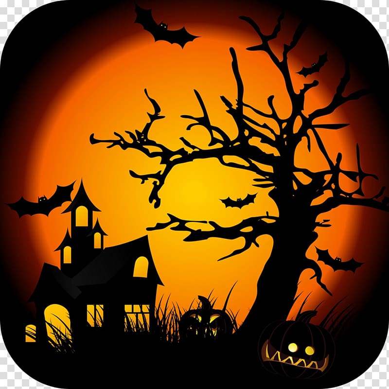Halloween Haunted house Flyer Festival, horror transparent background PNG clipart