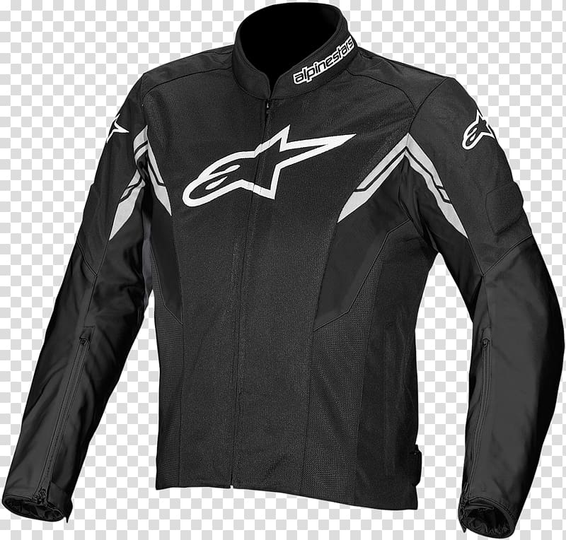Alpinestars Leather jacket Motorcycle Gilets, jacket transparent background PNG clipart