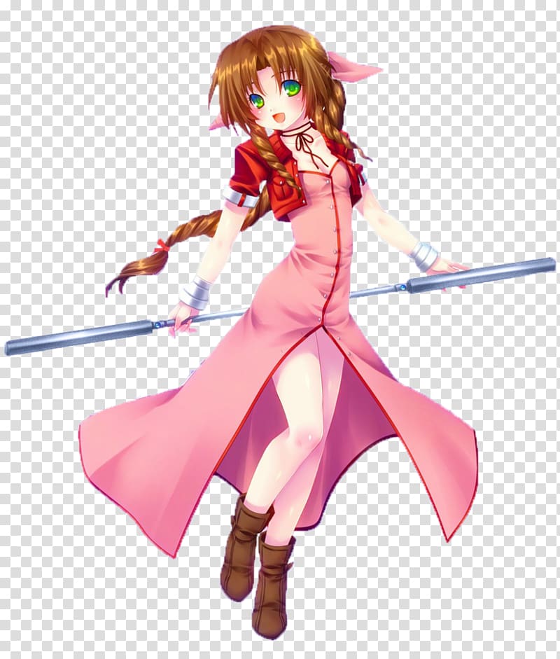 Aerith Gainsborough Tifa Lockhart Cloud Strife Final Fantasy VII Remake Kingdom Hearts, kingdom hearts transparent background PNG clipart