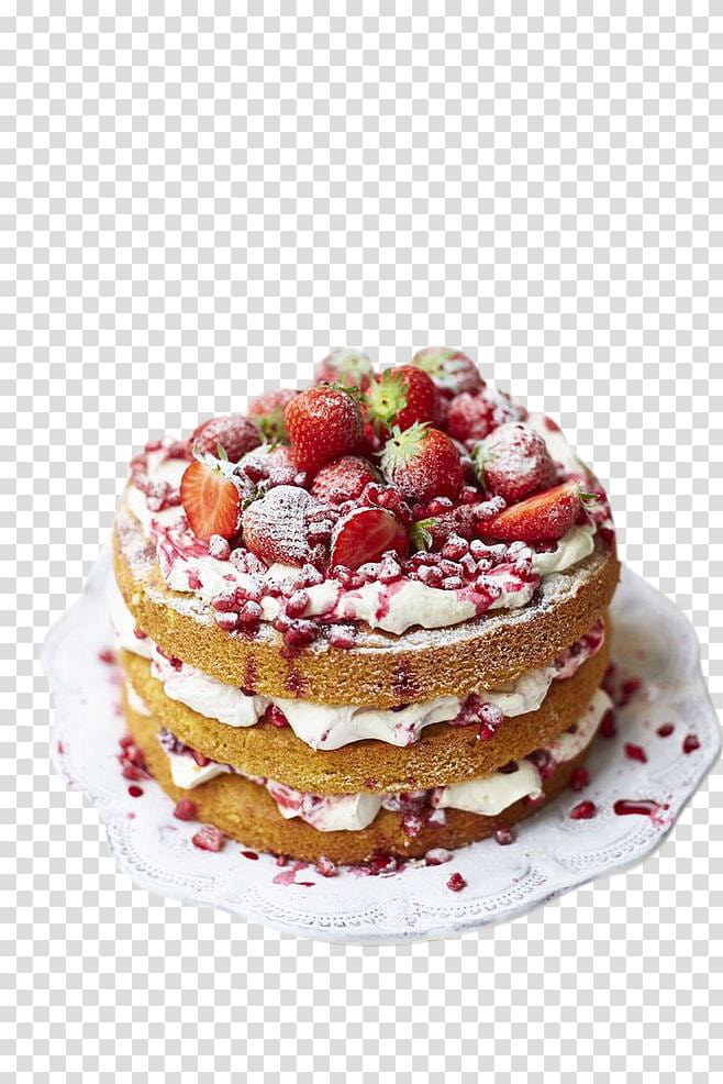 strawberry crepe cake , Sponge cake Torte Chocolate cake Baking, cake transparent background PNG clipart