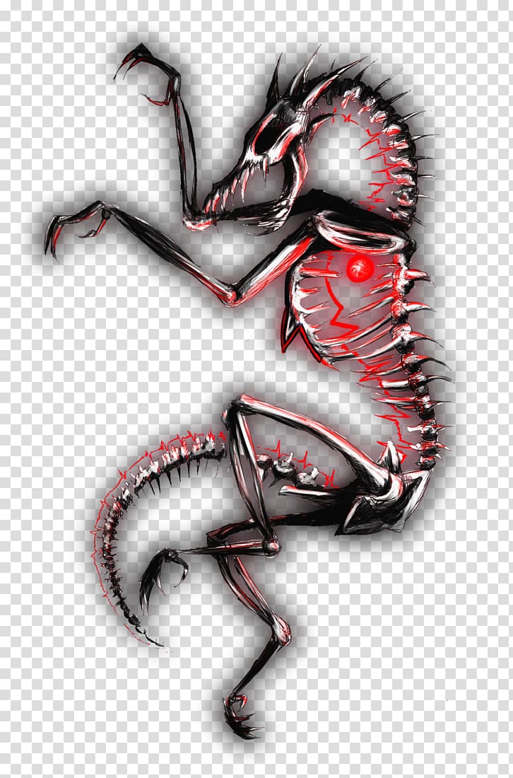 Animal Legendary creature Font, Rib Cage transparent background PNG clipart