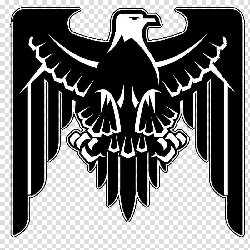 black and white eagle illustration, Eagle Logo , Military Eagle transparent background PNG clipart