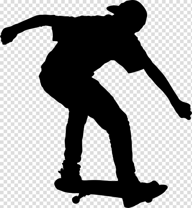Skateboarding Silhouette , skate transparent background PNG clipart