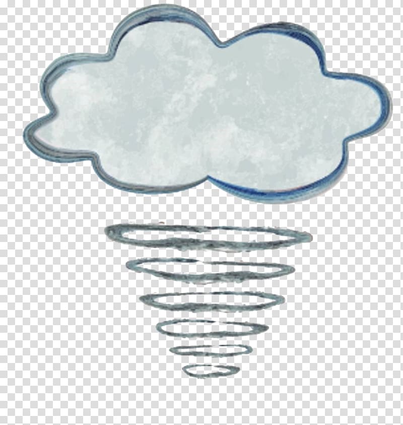 Wind Tornado Cloud Illustration, Hand-painted tornadoes transparent background PNG clipart