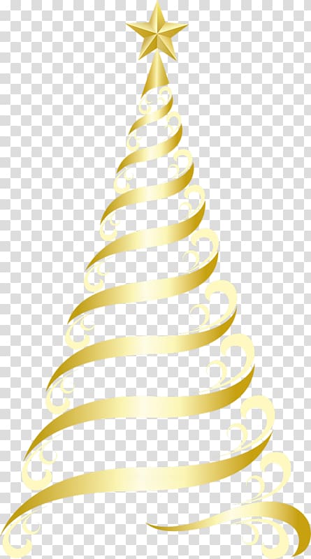 golden christmas tree transparent background PNG clipart