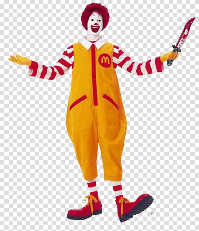 Ronald McDonald 2016 clown sightings It McDonald\'s, clown transparent background PNG clipart