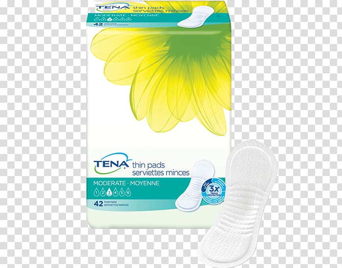 TENA Incontinence pad Pantyliner Urinary incontinence Adult diaper, super absorbent transparent background PNG clipart