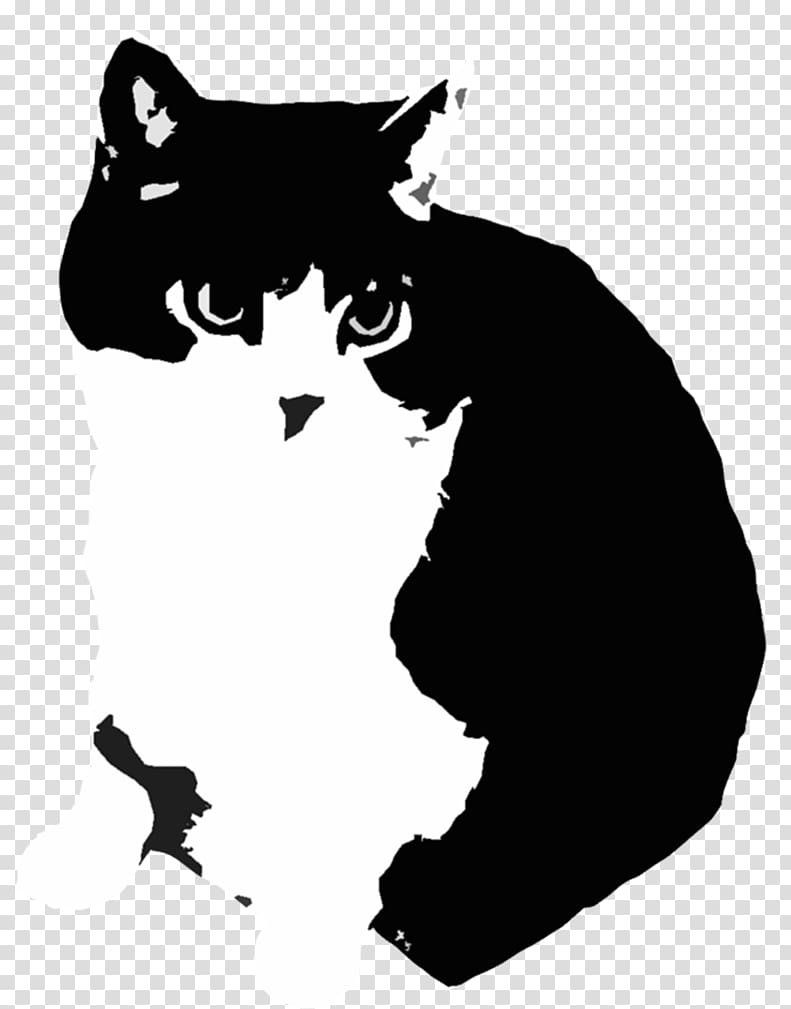 Stencil graffiti Drawing Cat Silhouette, Cat transparent background PNG clipart