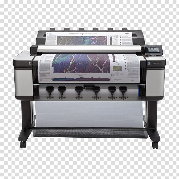 Hewlett-Packard Multi-function printer HP Designjet T3500 eMFP Printer B9E24 scanner, hewlett-packard transparent background PNG clipart