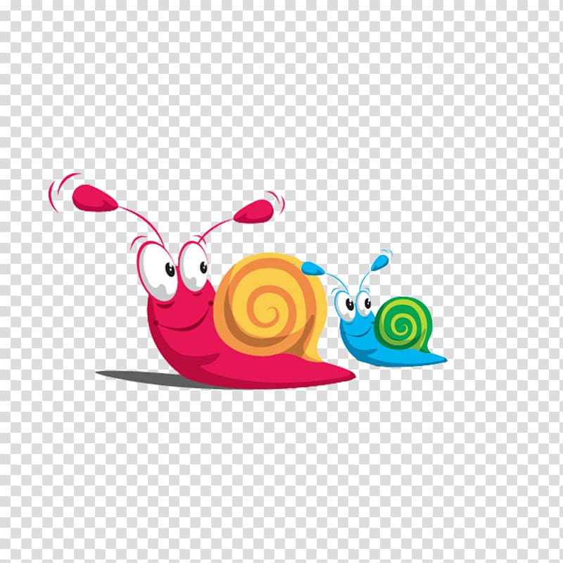 Sticker Vinyl group Infant Adhesive Room, Two small colored cartoon snail transparent background PNG clipart