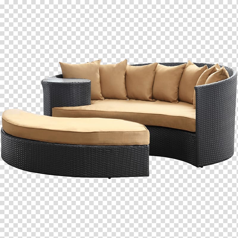Daybed Espresso Eames Lounge Chair Caffè mocha Wicker, chair transparent background PNG clipart